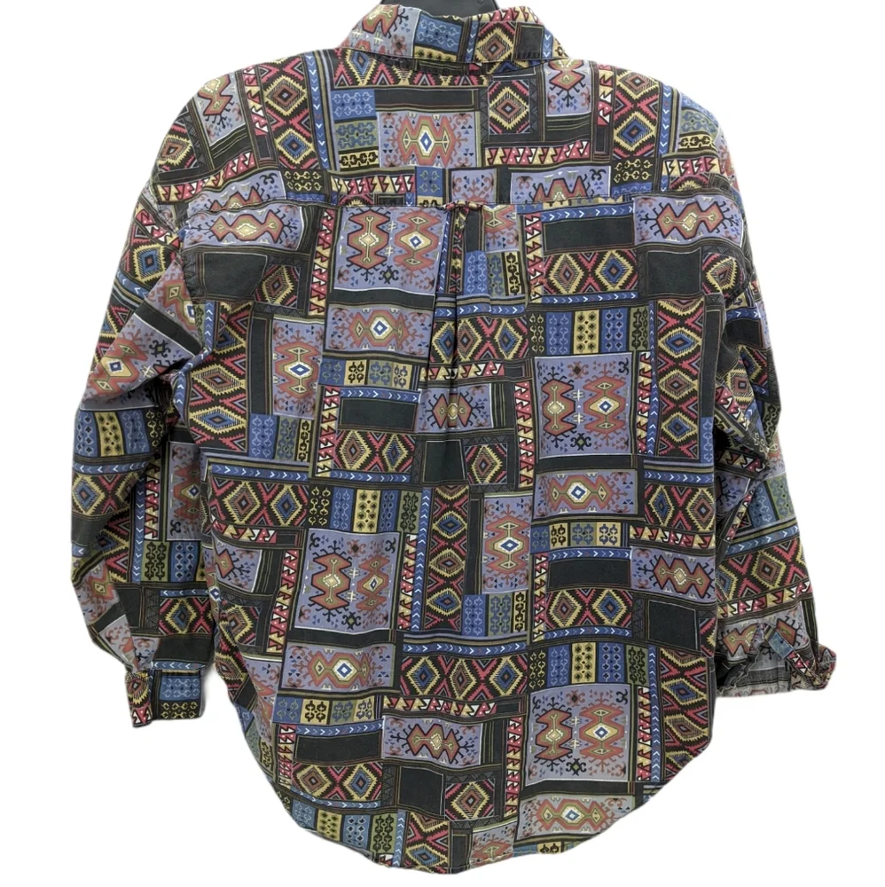 Vintage Western Bohemian Desert Button Down Sz S - Picture 3 of 10